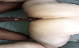 Straight uncut big black cock breeding my wet hole