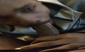 Me choking on my cousin's cock