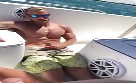 Friend Dared to Jerk off on boat he says he shoots a larger load