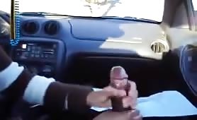 Gay uber driver couldn't resist my huge black cock