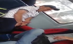 I masturbate My horny str8 friend in public
