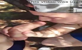 Sucking a latin macho in a public park