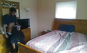 A quick blowjob before the other guy knocks the door