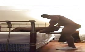 Straight big black bull fucking the shit out of a skinny dude