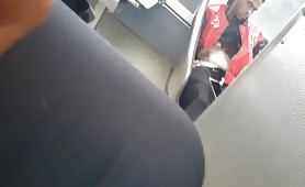 Caught a black thug masturbating on the bus