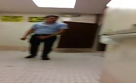  caught while being masturbated in the public toilet