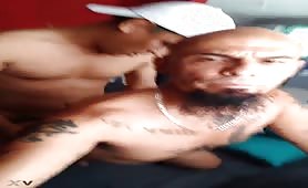 Straight nephew fucks his bald gay uncle
