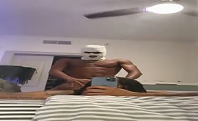 Straight masked nigga fucking me deep