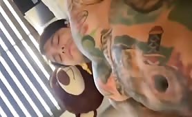 Colombian Yeferson Cossio influencer rubbing his huge cock 