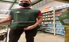 Masturbating at work in front of people