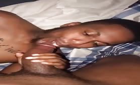 Straight black sucking a dick for the first time