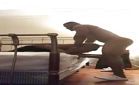 Straight big black bull fucking the shit out of a skinny dude